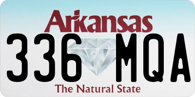 AR license plate 336MQA