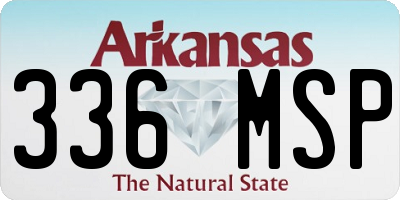 AR license plate 336MSP