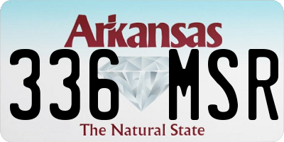 AR license plate 336MSR