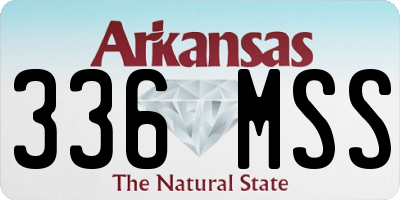 AR license plate 336MSS