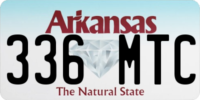 AR license plate 336MTC