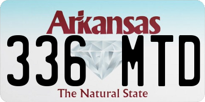 AR license plate 336MTD
