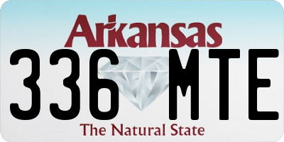AR license plate 336MTE