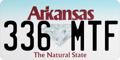 AR license plate 336MTF