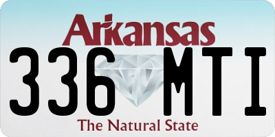 AR license plate 336MTI