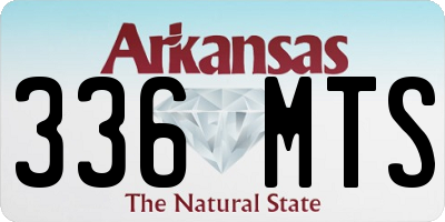 AR license plate 336MTS