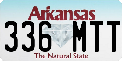 AR license plate 336MTT
