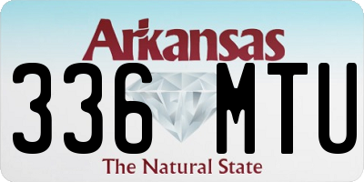 AR license plate 336MTU