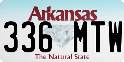 AR license plate 336MTW