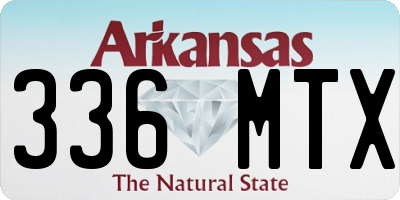 AR license plate 336MTX