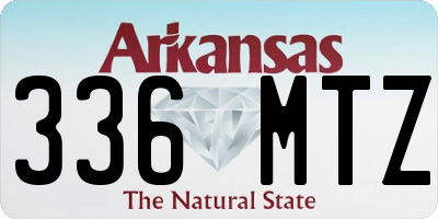 AR license plate 336MTZ