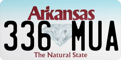 AR license plate 336MUA