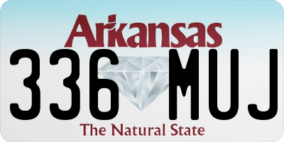 AR license plate 336MUJ