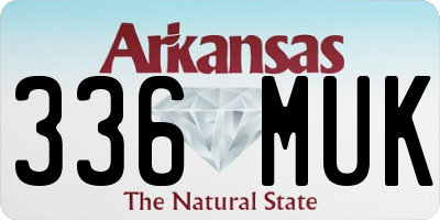 AR license plate 336MUK
