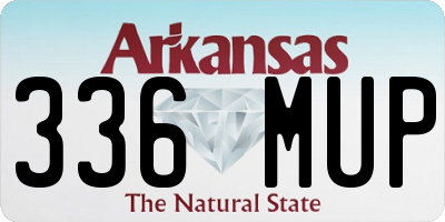 AR license plate 336MUP