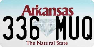 AR license plate 336MUQ