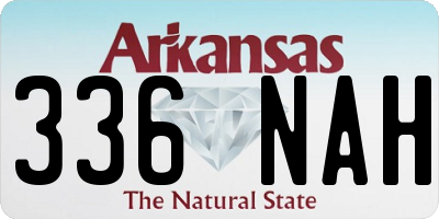 AR license plate 336NAH