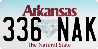AR license plate 336NAK