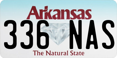 AR license plate 336NAS