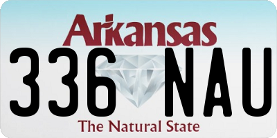 AR license plate 336NAU