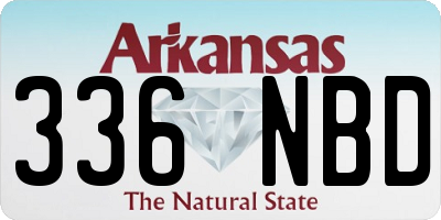 AR license plate 336NBD