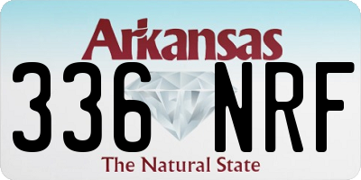 AR license plate 336NRF
