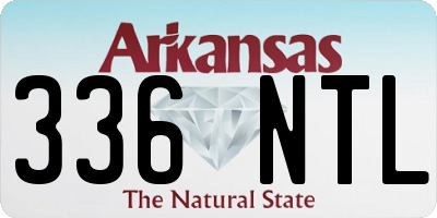 AR license plate 336NTL