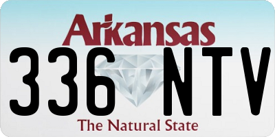 AR license plate 336NTV