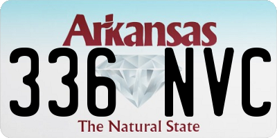 AR license plate 336NVC