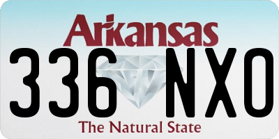 AR license plate 336NXO
