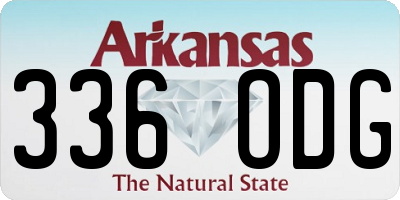 AR license plate 336ODG
