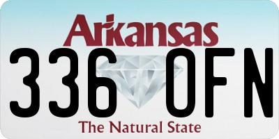 AR license plate 336OFN