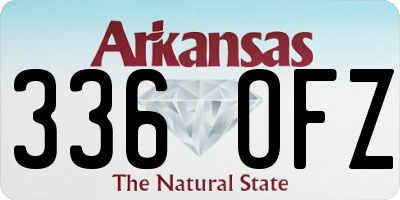 AR license plate 336OFZ