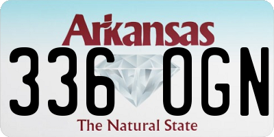 AR license plate 336OGN