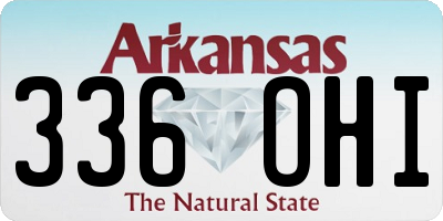 AR license plate 336OHI