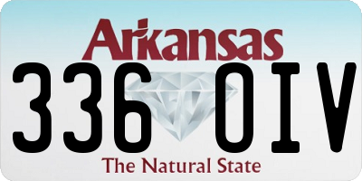 AR license plate 336OIV