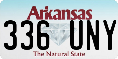 AR license plate 336UNY