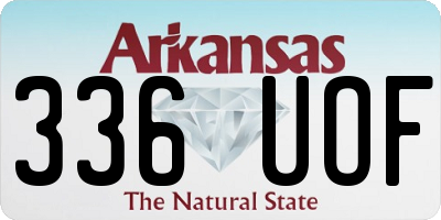 AR license plate 336UOF