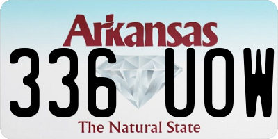 AR license plate 336UOW