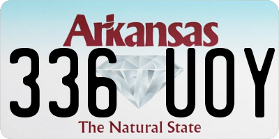 AR license plate 336UOY