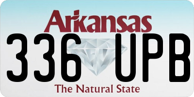 AR license plate 336UPB