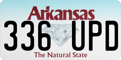AR license plate 336UPD