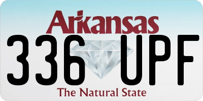 AR license plate 336UPF