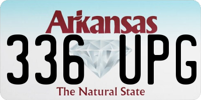 AR license plate 336UPG