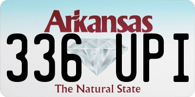 AR license plate 336UPI