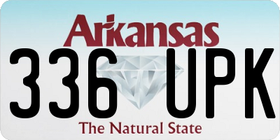 AR license plate 336UPK