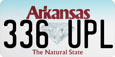 AR license plate 336UPL