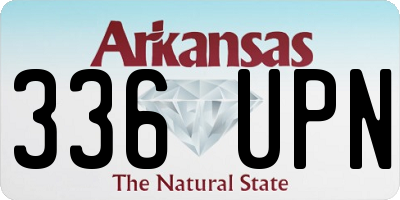 AR license plate 336UPN