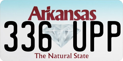 AR license plate 336UPP