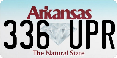 AR license plate 336UPR